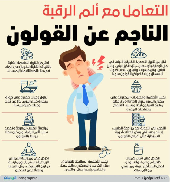 هل القولون يسبب ألم في الرقبة؟ كشف الحقيقة وراء هذا السؤال