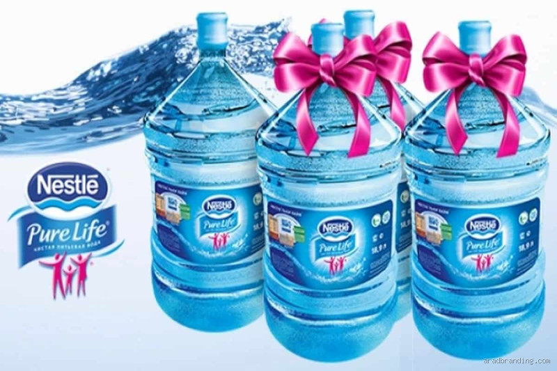 كم سعة قارورة ماء كبيرة؟